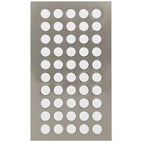 Hobby stickers   200x stuks   D8 mm   witte ronde stickers   Kantoor stickers   Scrapbook   knutsel