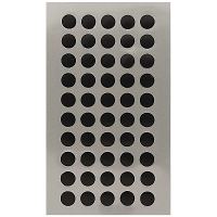 Hobby stickers   200x stuks   D8 mm   zwarte ronde stickers   Kantoor stickers   Scrapbook   knutsel