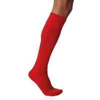 Hoge kniekousen   Rood   Verkleed sokken   Dames/heren   1 paar   polyester/elasthan