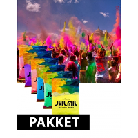Holi kleuren poeder pakket   mix van 7 zakjes kleuren   festival   kleurpoeder