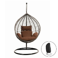 HOME DELUXE Hangstoel CIELO Bruin Met Regenhoes