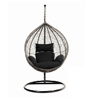 HOME DELUXE Hangstoel CIELO Zwart Puur