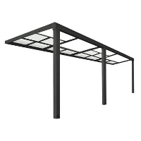 HOME DELUXE SOLIS DELUXE terrasoverkapping grijs 579 x 295 x 233 / 272 cm