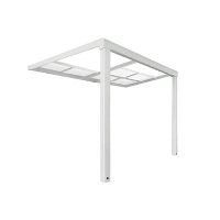 HOME DELUXE terrasoverkapping SOLIS DELUXE wit 290 x 295 x 233 / 272 cm