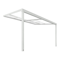 HOME DELUXE terrasoverkapping SOLIS DELUXE wit 390 x 295 x 233 / 272 cm
