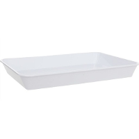 Horeca Dienblad   diep   hoge randen   wit   kunststof   35 x 24 cm