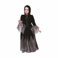 Horror vampier jurk / kostuum voor meisjes   Halloween outfit   zwart   verkleedkleding