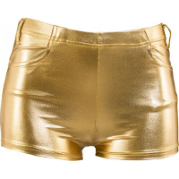 Hotpants in het goud   voor dames   mini broekje   verkleed broekje   carnaval