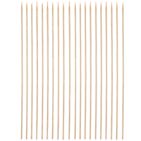 Houten cate prikkers   20 cm   100x stuks   Sate / Shaslick / hapjes / traktaties stokjes