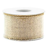 Jute cadeaulint / decoratielint   5 x 500 cm   op rol   Juten lint / touw   Cadeauverpakking