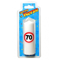 Kaars voor 70 jarige verjaardag