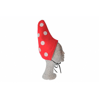 Kabouter kinder mutsen   verkleed hoeden   rood/witte stippen