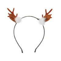 Kerst diadeem/haarband rendier gewei 19 cm kerstaccessoires