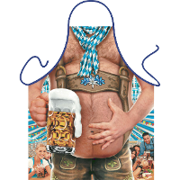 Keukenschort Oktoberfest thema bierbuik   fun cadeau   heren   carnaval
