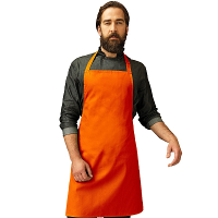 Keukenschort voor volwassenen   oranje   Barbecueschort