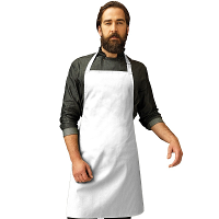 Keukenschort voor volwassenen   wit   Barbecueschort