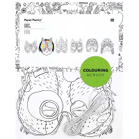 Kinder maskers om in te kleuren   6x stuks   papier   knutselen kinderfeestje   oogmaskers maken