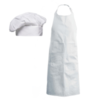 Kinder Masterchef set   kookschort en koksmuts   wit   voor kinderen