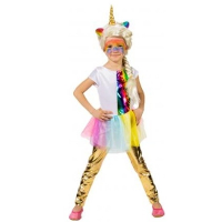 Kinder/meisjes legging/broek   metallic goud   polyester   verkleedkleding   verkleedfeestje
