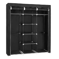 Kledingkast   XXL  Zwart   175x150x45cm