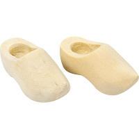 Klompjes mini   1 paar   hout   4 cm   hobby of decoratie   knutselen