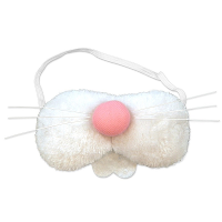 Konijn/haas snuit   pluche   volwassenen   neus   tanden   snorharen   accessoires