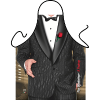 Kookschort The Godfather   polyester   94 x 57 cm   sexy   barbecue schort   koken