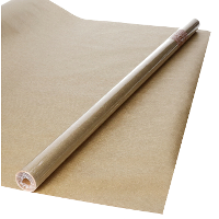 Kraft cadeaupapier/inpakpapier   5x rollen   goud   200 x 70 cm