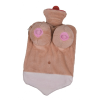 Kruik   sexy vrouw   met borsten en witte slip   1,5 liter   35 x 20 cm   warmwaterkruik