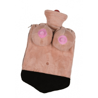 Kruik   sexy vrouw   met borsten en zwarte slip   1,5 liter   35 x 20 cm   warmwaterkruik