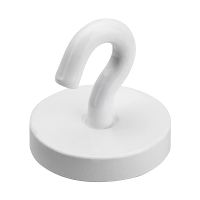 Kunststof ophang magneet   met haak   Dia 2.2 Cm   bordje ophangen   max 10 kilo