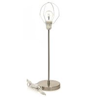 Merkloos Lampen standaard zilver met E27 fitting 46 cm