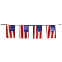 Land Amerika/USA vlaggetjes   slinger/vlaggenlijn   4.50 Meter   versiering