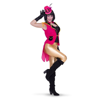 Merkloos Lange roze gilet voor dames