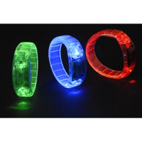 Lichtgevende armband   blauw   LED lichtjes   armbandje met verlichting