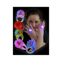 Lichtgevende Ring   LED   knipper   party   roze   incl batterijen