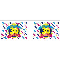 Merkloos Luxe 30 jaar versiering slinger 9 meter