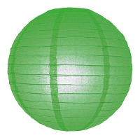Luxe bol feest lampion   3x   groen   dia 25 cm   papier