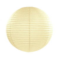 Luxe bol feest lampion   creme wit   dia 25 cm   papier