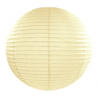 Luxe bol feest lampion   creme wit   dia 35 cm   papier