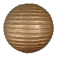 Luxe bol feest lampion   goud   dia 25 cm   papier
