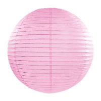 Luxe bol feest lampion   lichtroze   dia 35 cm   papier