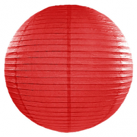 Luxe bol feest lampion   rood   dia 50 cm   papier