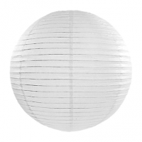 Luxe bol feest lampion   wit   dia 35 cm   papier   Feestartikelen/versieringen   bruiloft