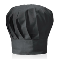 Luxe koksmuts   zwart   voor volwassenen   maat 57 59   katoen/polyester   koksmutsen
