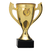 Luxe trofee/beker   goud   oren   kunststof   18 x 9 cm