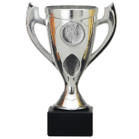 Luxe trofee/beker   zilver   oren   kunststof   16 x 9 cm