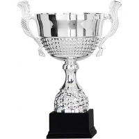 Luxe trofee/bokaal   zilver   oren   metaal   36 x 18 cm