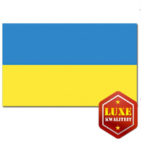 Luxe vlag Oekraine   100 x 150 cm   polyester   met ringen   landen