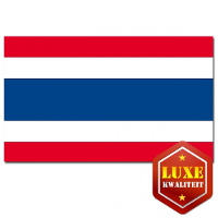 Merkloos Luxe vlag Thailand met wapen   100 x 150 cm   polyester   met ringen   landen